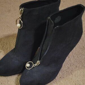 Nine West Navy Blue Ankle Boot